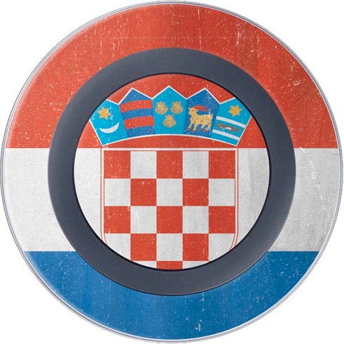 Croatia Flag Distressed Wireless Charger Skin