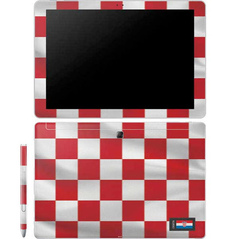 Croatia Soccer Flag Galaxy Book 12in Skin