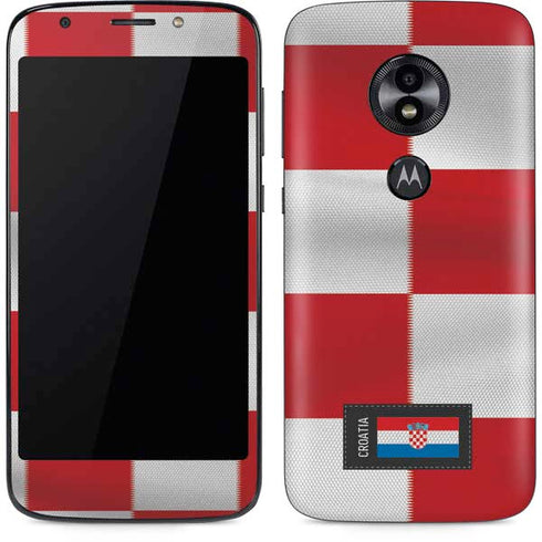 Croatia Soccer Flag Moto E5 Play Skin