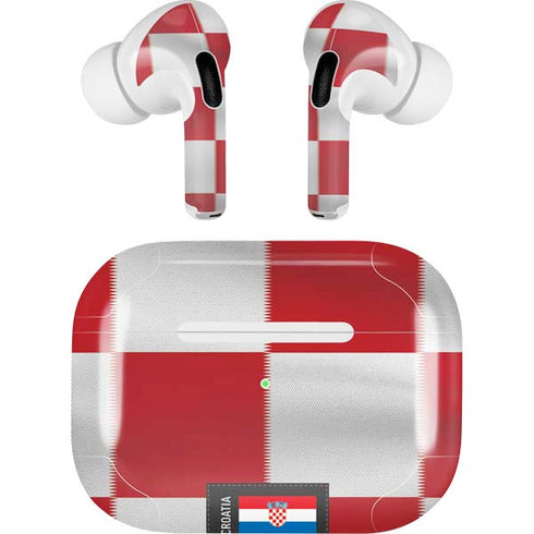 Croatia Soccer Flag AirPods Skins