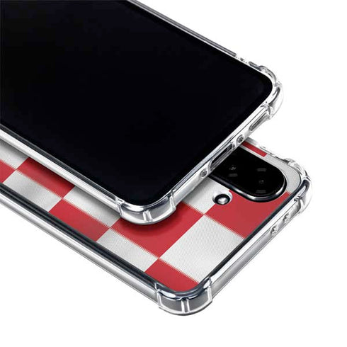 Croatia Soccer Flag Galaxy A36 5G Clear Case