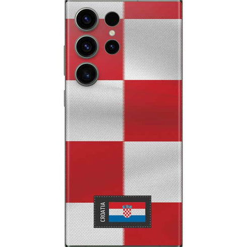 Croatia Soccer Flag Galaxy Skins