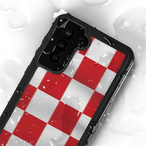Croatia Soccer Flag Galaxy S24 Plus Waterproof Case