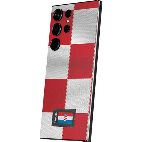 Croatia Soccer Flag Galaxy S25 Ultra Skin