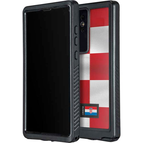 Croatia Soccer Flag Galaxy S24 Ultra Waterproof Case