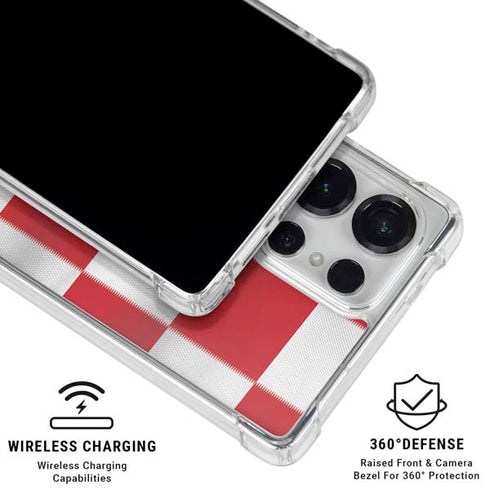 Croatia Soccer Flag Galaxy S25 Ultra Clear Case