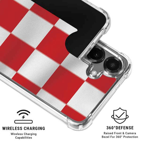 Croatia Soccer Flag Galaxy S26 Clear Case