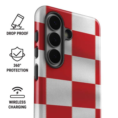 Croatia Soccer Flag Galaxy S26 Impact Case