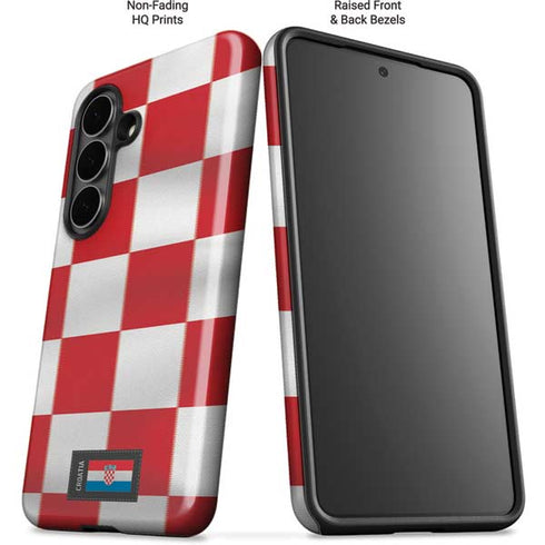Croatia Soccer Flag Galaxy S26 Plus Impact Case