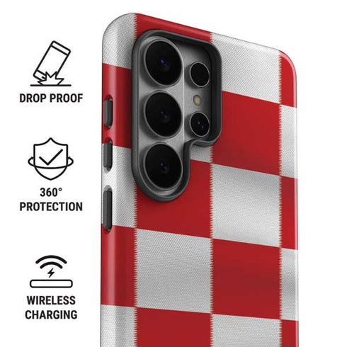 Croatia Soccer Flag Galaxy S26 Ultra Impact Case
