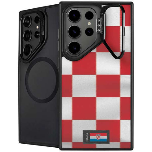 Croatia Soccer Flag Galaxy S26 Ultra Kickstand Case