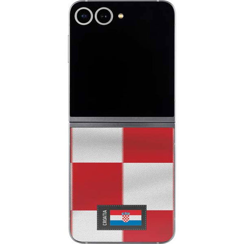 Croatia Soccer Flag Galaxy Z Flip6 Skin