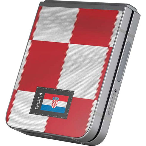 Croatia Soccer Flag Galaxy Z Flip6 Skin