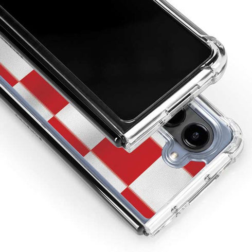 Croatia Soccer Flag Galaxy Z Fold5 5G Clear Case
