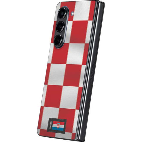 Croatia Soccer Flag Galaxy Z Fold5 5G Skin