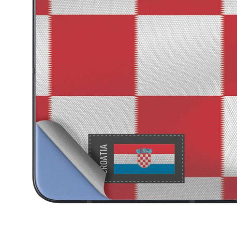 Croatia Soccer Flag Galaxy Z Fold5 5G Skin