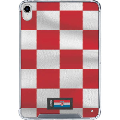 Croatia Soccer Flag iPad 11th Gen (2025) Clear Case