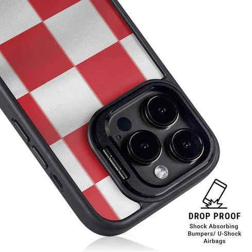 Croatia Soccer Flag iPhone 14 Pro Max Kickstand Case