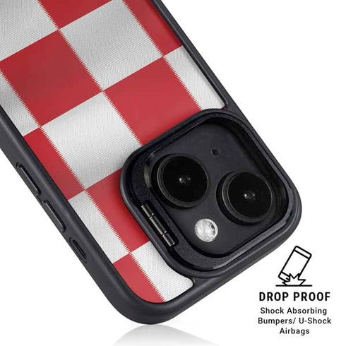 Croatia Soccer Flag iPhone 15 Plus Kickstand Case