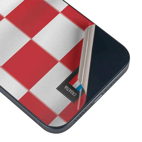 Croatia Soccer Flag iPhone 15 Skin