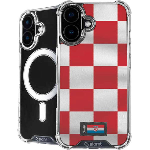 Croatia Soccer Flag iPhone 16 MagSafe Case