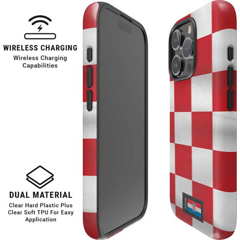 Croatia Soccer Flag iPhone 16 Pro Magsafe Impact Case