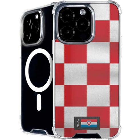 Croatia Soccer Flag iPhone 16 Pro Max MagSafe Case