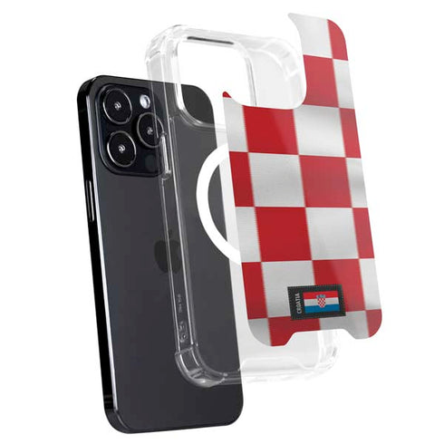 Croatia Soccer Flag iPhone 16 Pro Max MagSafe Case