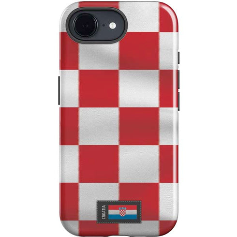 Croatia Soccer Flag iPhone 16e Impact Case
