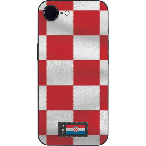 Croatia Soccer Flag iPhone 16e Skin