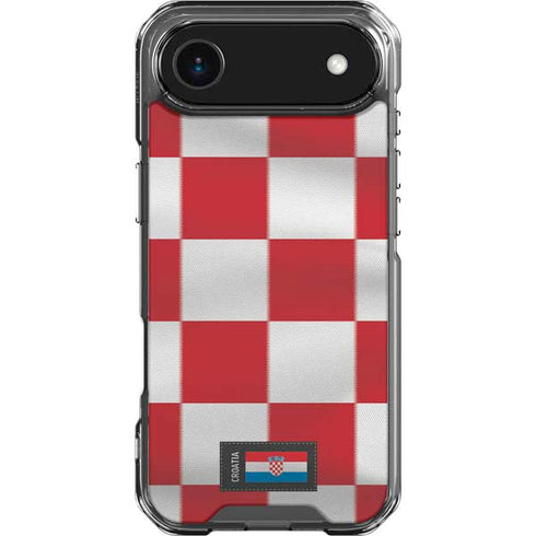 Croatia Soccer Flag iPhone 17 Air Clear Case