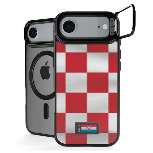 Croatia Soccer Flag iPhone 17 Air Kickstand Case