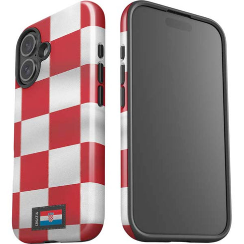 Croatia Soccer Flag iPhone 17 Impact Case