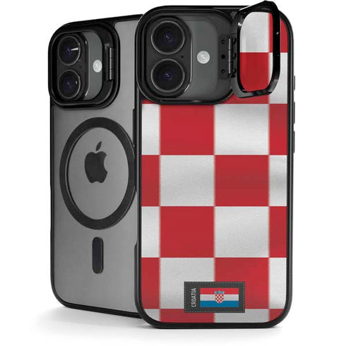 Croatia Soccer Flag iPhone 17 Kickstand Case