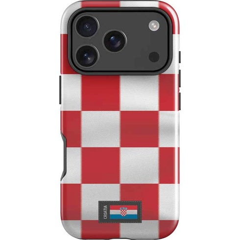 Croatia Soccer Flag iPhone 17 Pro Impact Case