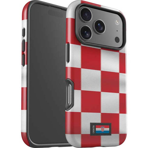 Croatia Soccer Flag iPhone 17 Pro Impact Case