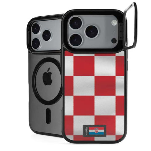 Croatia Soccer Flag iPhone 17 Pro Kickstand Case