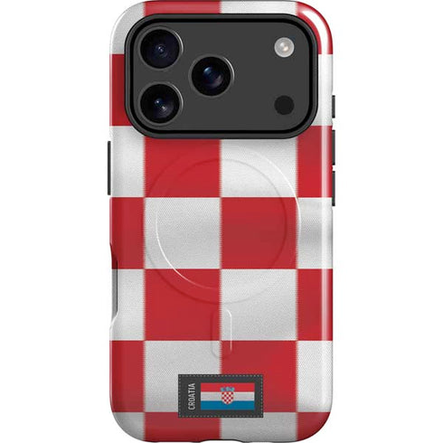 Croatia Soccer Flag iPhone 17 Pro Max Magsafe Impact Case