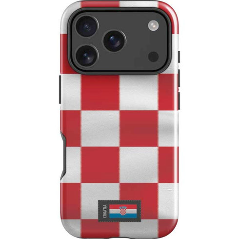 Croatia Soccer Flag iPhone 18 Pro Impact Case