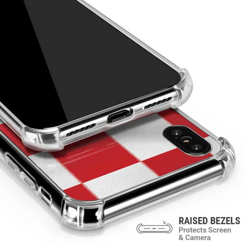 Croatia Soccer Flag iPhone X/XS Clear Case
