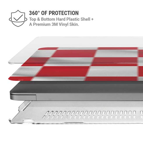 Croatia Soccer Flag MacBook Pro 14in (2021-24) Case plus Skin