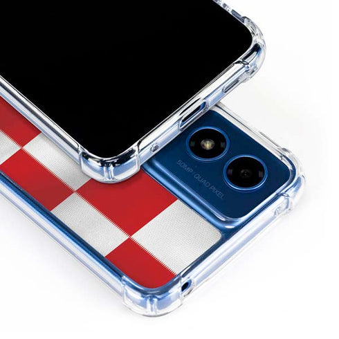 Croatia Soccer Flag Moto G 5G (2024) Clear Case