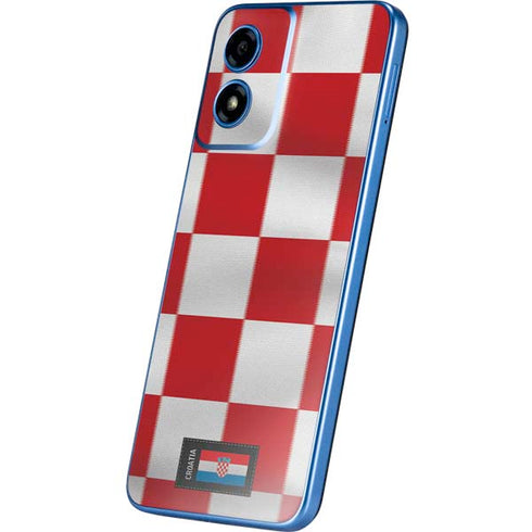 Croatia Soccer Flag Moto G Play 4G (2024) Skin