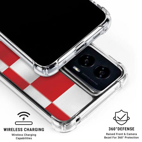 Croatia Soccer Flag Moto G Power 5G (2024) Clear Case