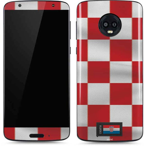 Croatia Soccer Flag Moto G6 Skin