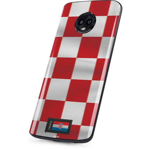 Croatia Soccer Flag Moto G6 Skin