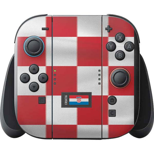 Croatia Soccer Flag Nintendo Switch 2 (2025) with Joy-Con Skin
