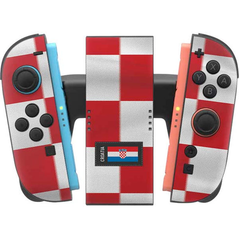 Croatia Soccer Flag Nintendo Switch 2 (2025) Joy-Con Controller Skin
