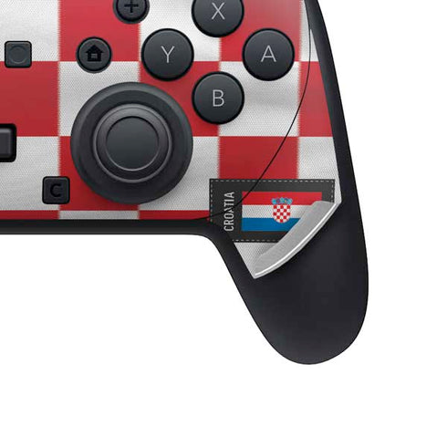 Croatia Soccer Flag Nintendo Switch 2 (2025) Pro Controller Skin