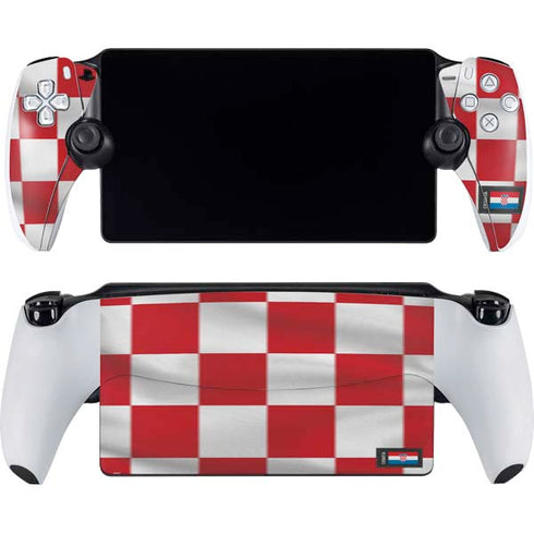 Croatia Soccer Flag PlayStation Portal Remote Player Skin